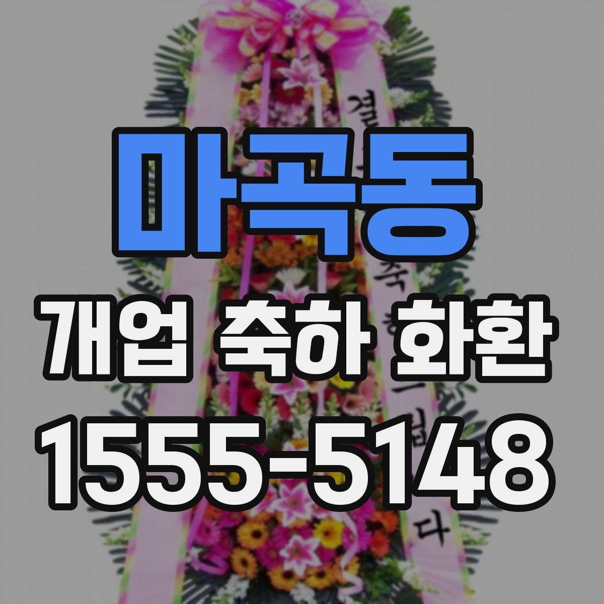 마곡동 개업 축하 화환