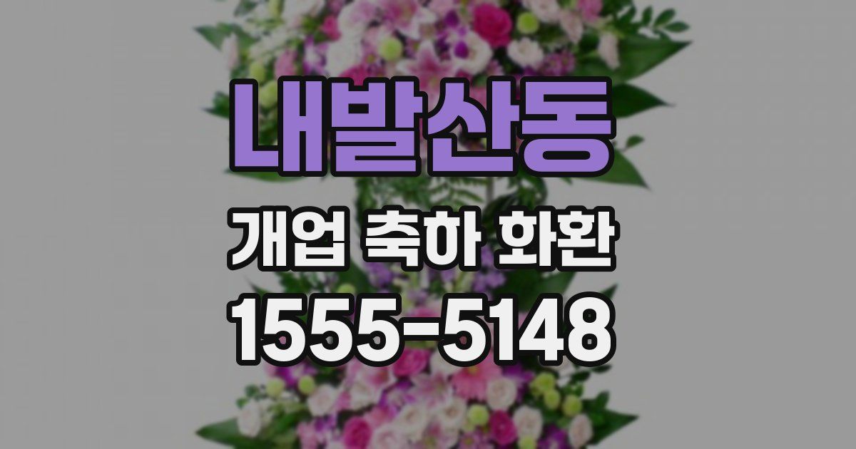 내발산동 개업 축하 화환
