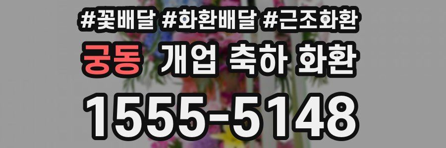 궁동 개업 축하 화환