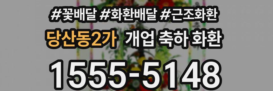 당산동2가 개업 축하 화환