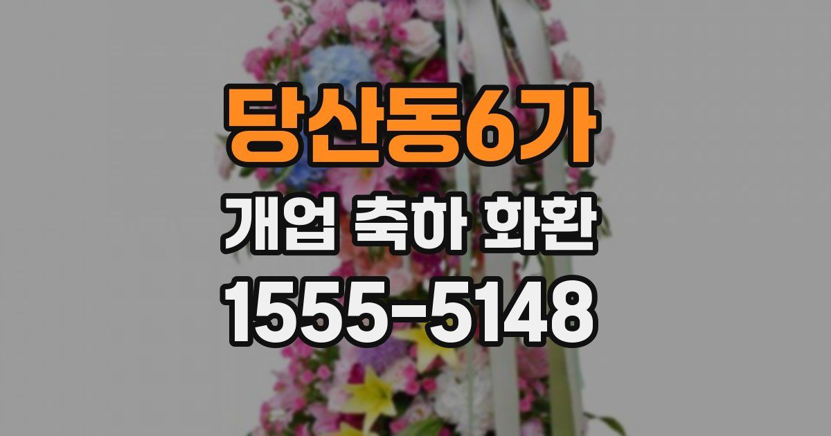 당산동6가 개업 축하 화환