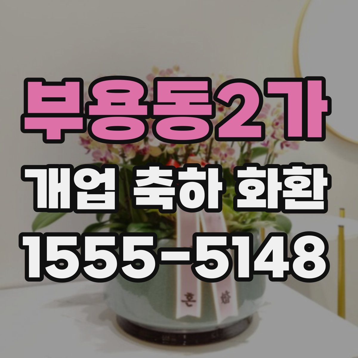 부용동2가 개업 축하 화환