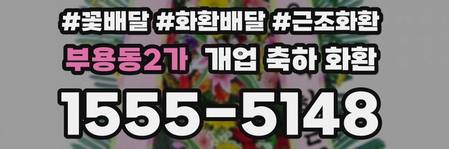 부용동2가 개업 축하 화환