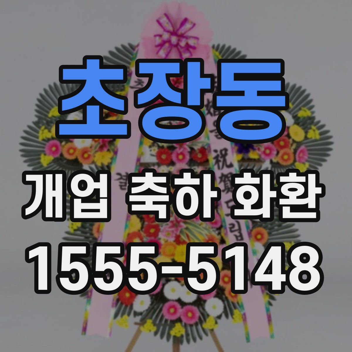 초장동 개업 축하 화환