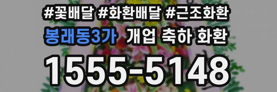 봉래동3가 개업 축하 화환