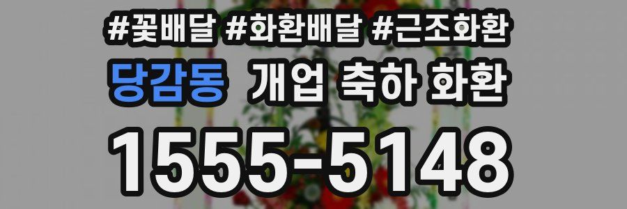 당감동 개업 축하 화환