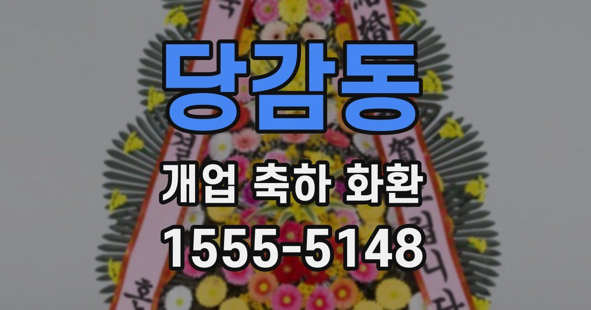당감동 개업 축하 화환