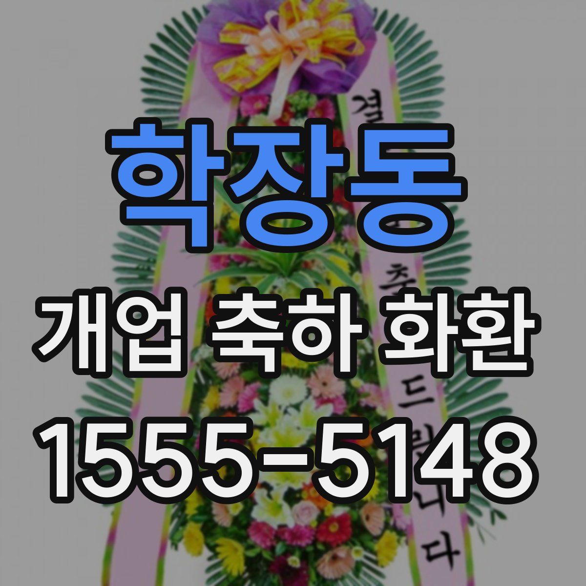 학장동 개업 축하 화환