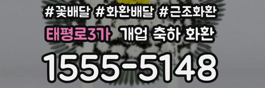 태평로3가 개업 축하 화환