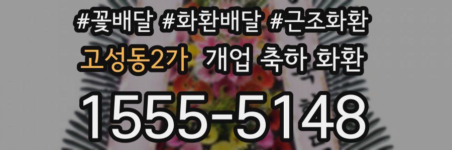 고성동2가 개업 축하 화환
