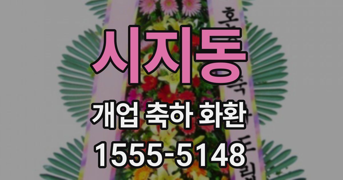 시지동 개업 축하 화환
