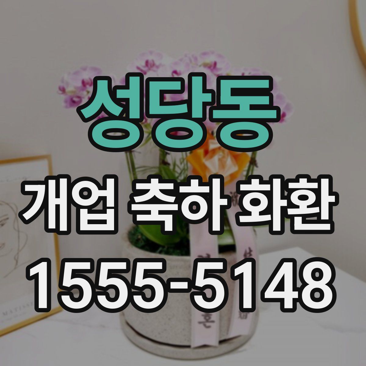 성당동 개업 축하 화환