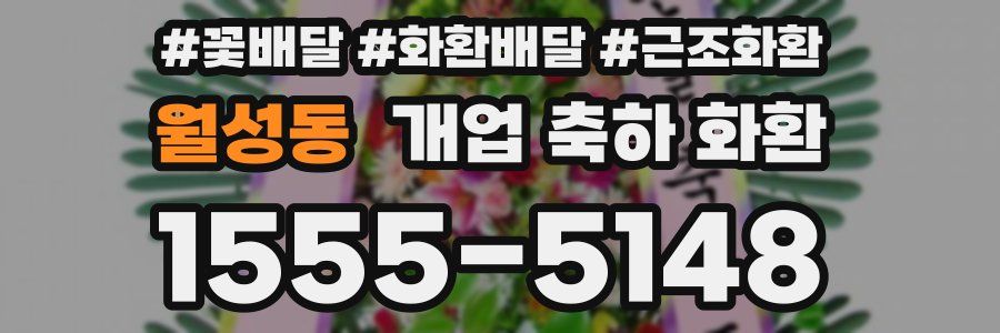 월성동 개업 축하 화환