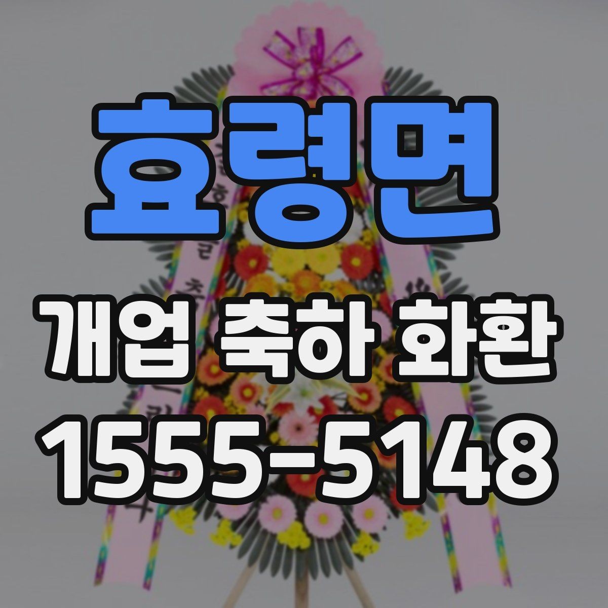 효령면 개업 축하 화환 화분형과 스탠드형 차이