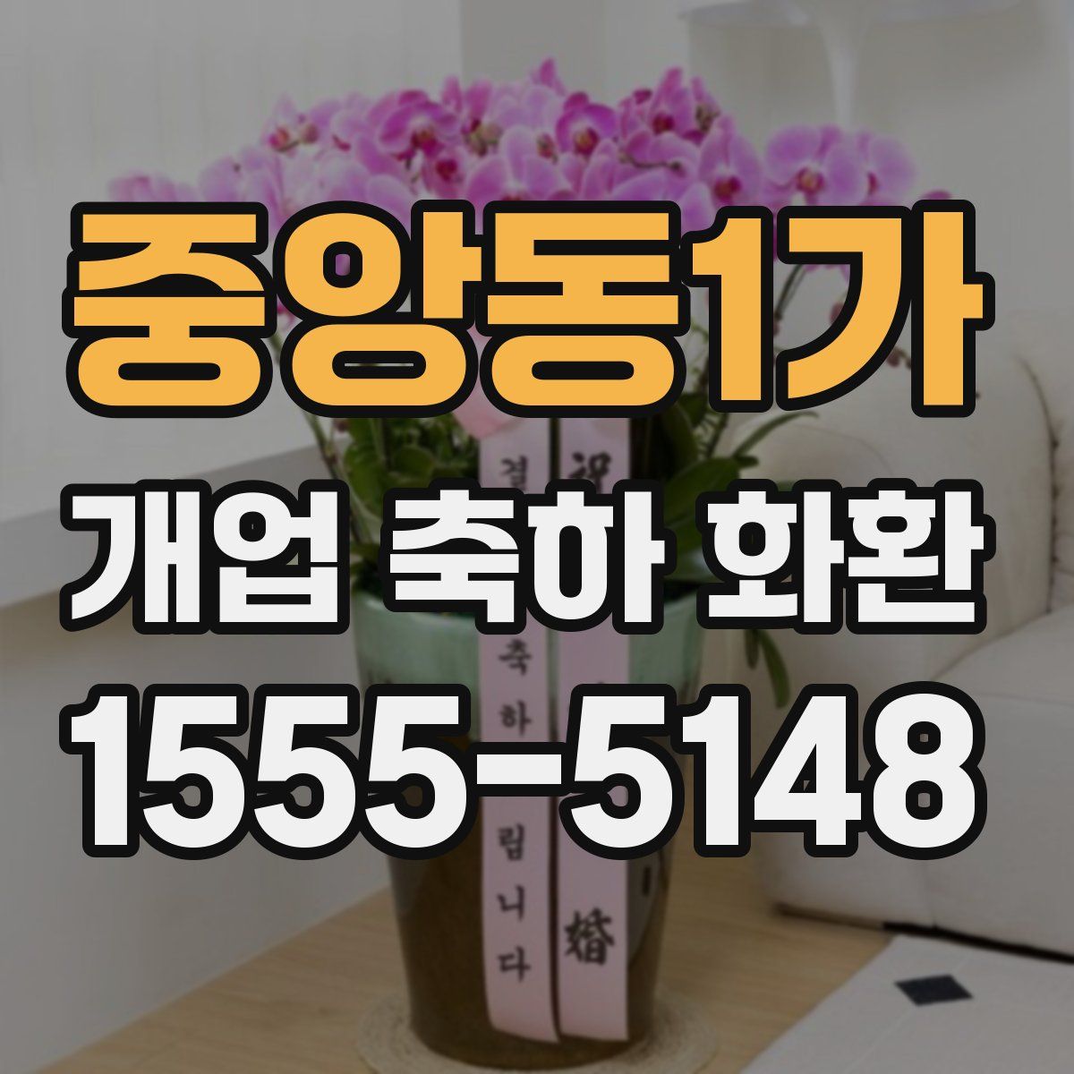 중앙동1가 개업 축하 화환