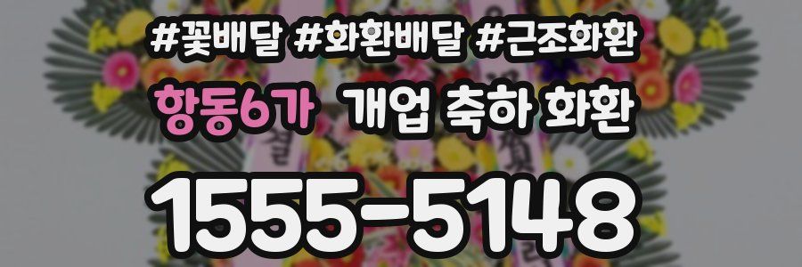 항동6가 개업 축하 화환