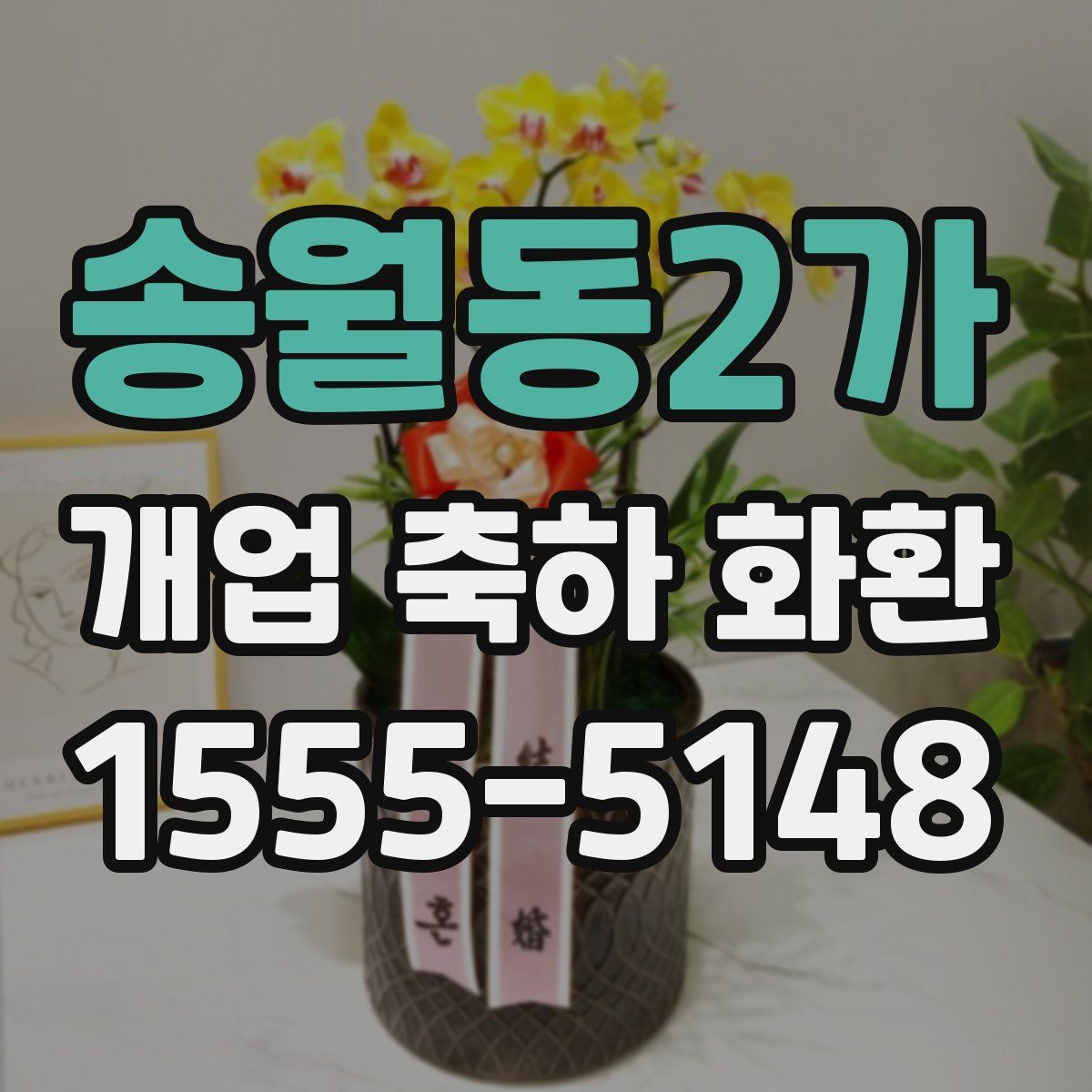 송월동2가 개업 축하 화환
