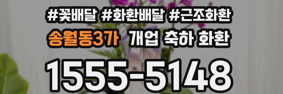 송월동3가 개업 축하 화환