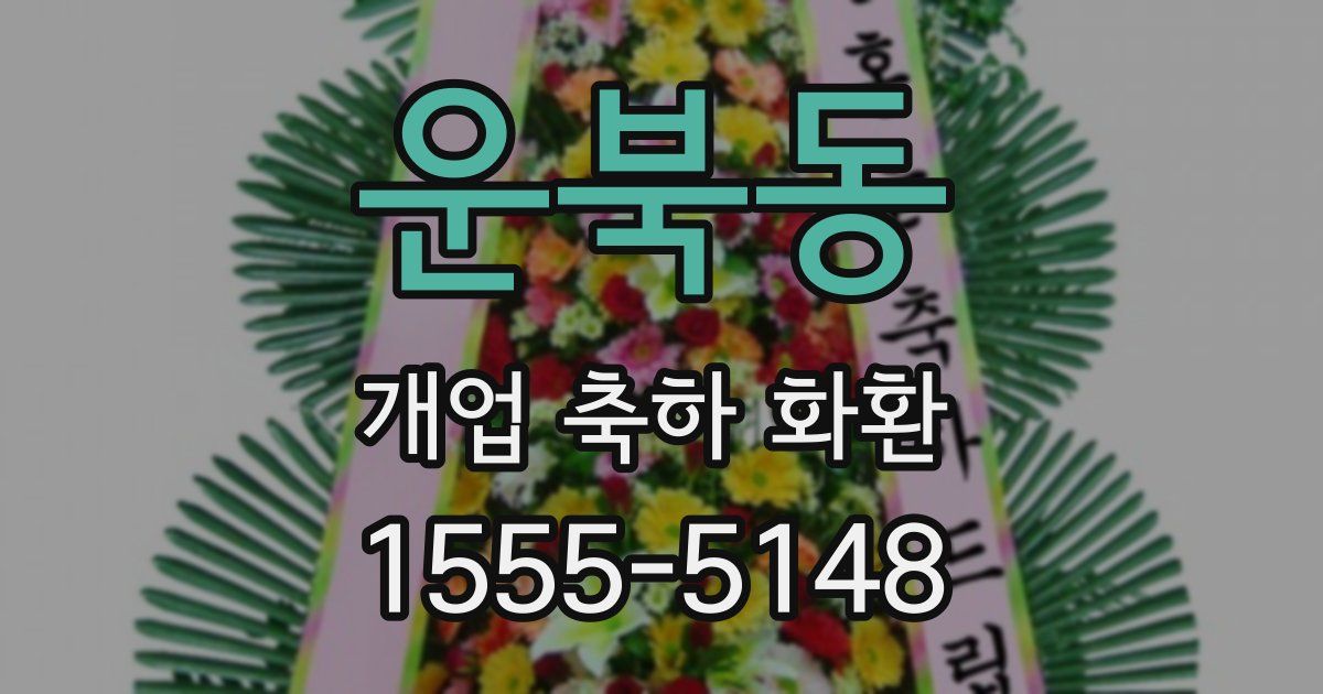 운북동 개업 축하 화환
