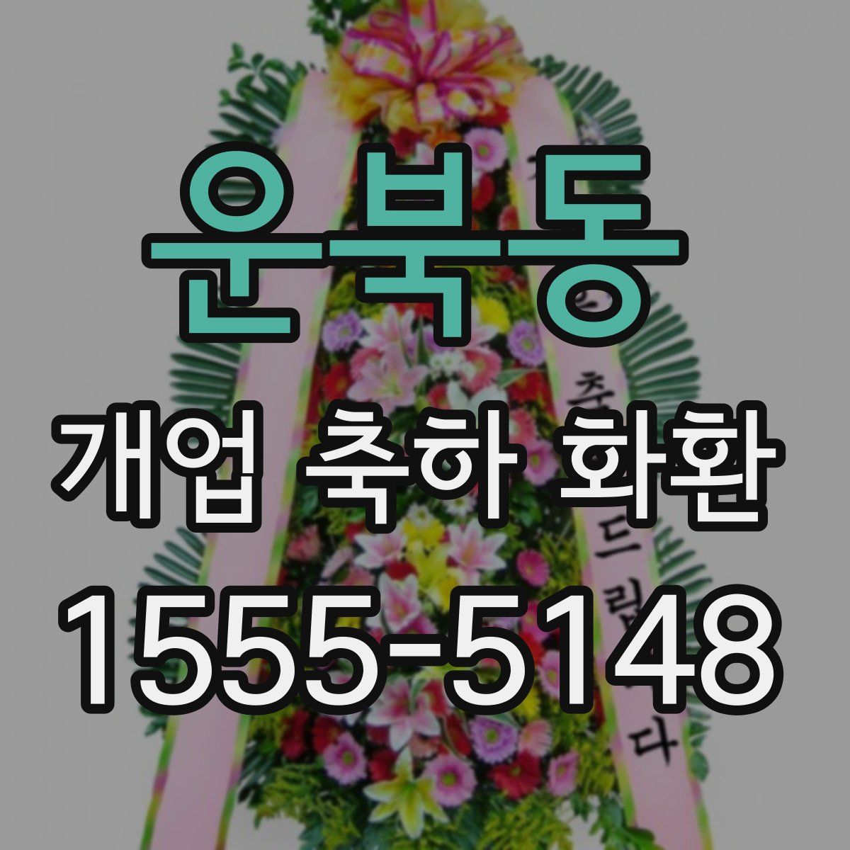 운북동 개업 축하 화환