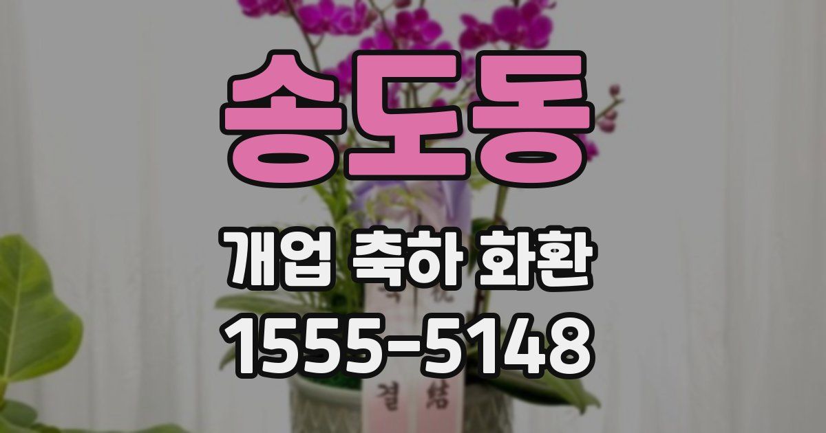 송도동 개업 축하 화환