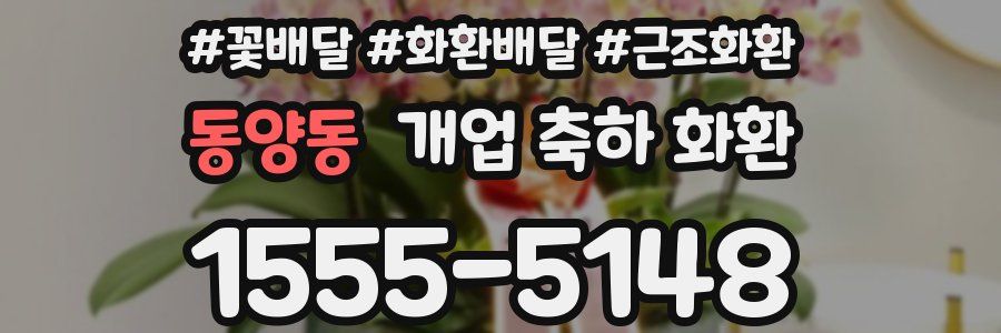 동양동 개업 축하 화환