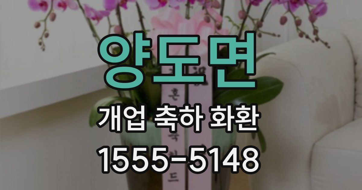 양도면 개업 축하 화환