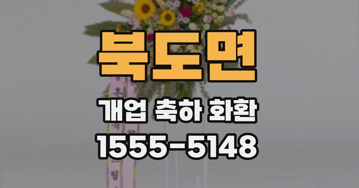 북도면 개업 축하 화환