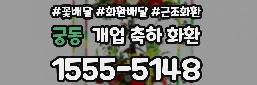 궁동 개업 축하 화환