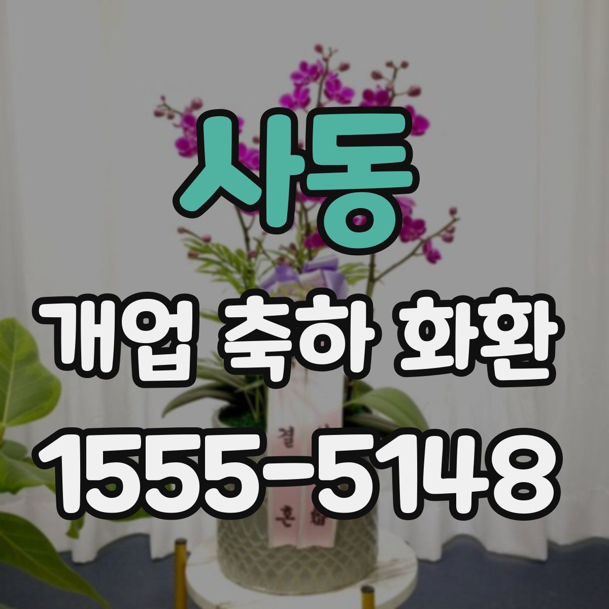 사동 개업 축하 화환