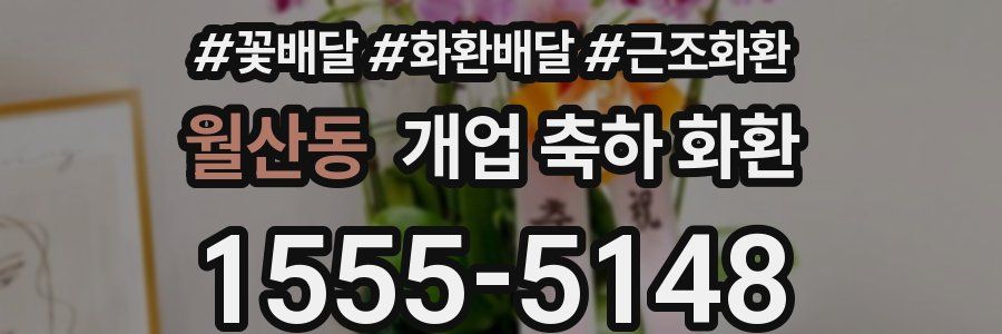 월산동 개업 축하 화환