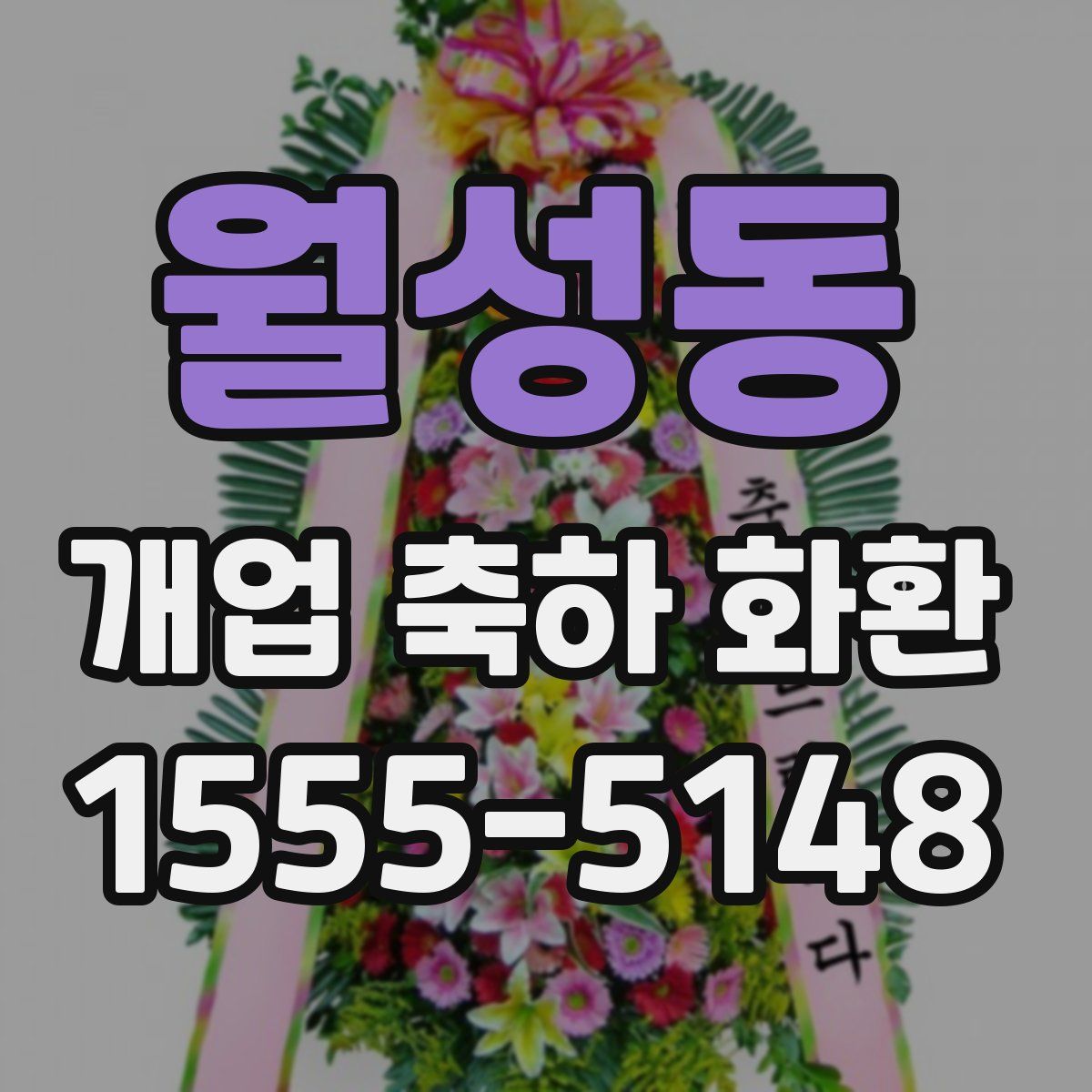 월성동 개업 축하 화환