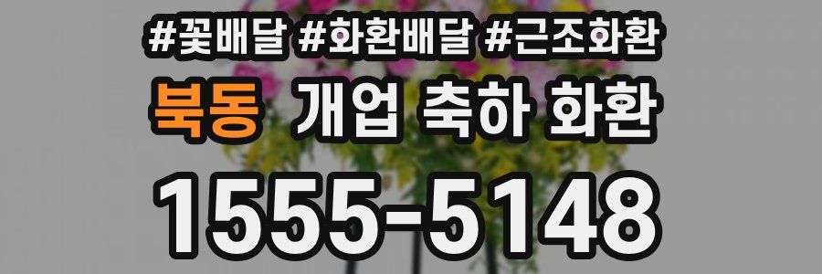 북동 개업 축하 화환