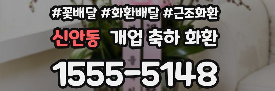 신안동 개업 축하 화환