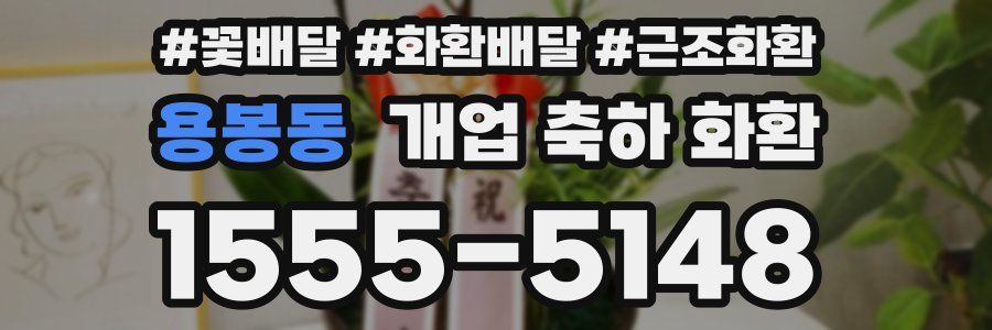 용봉동 개업 축하 화환