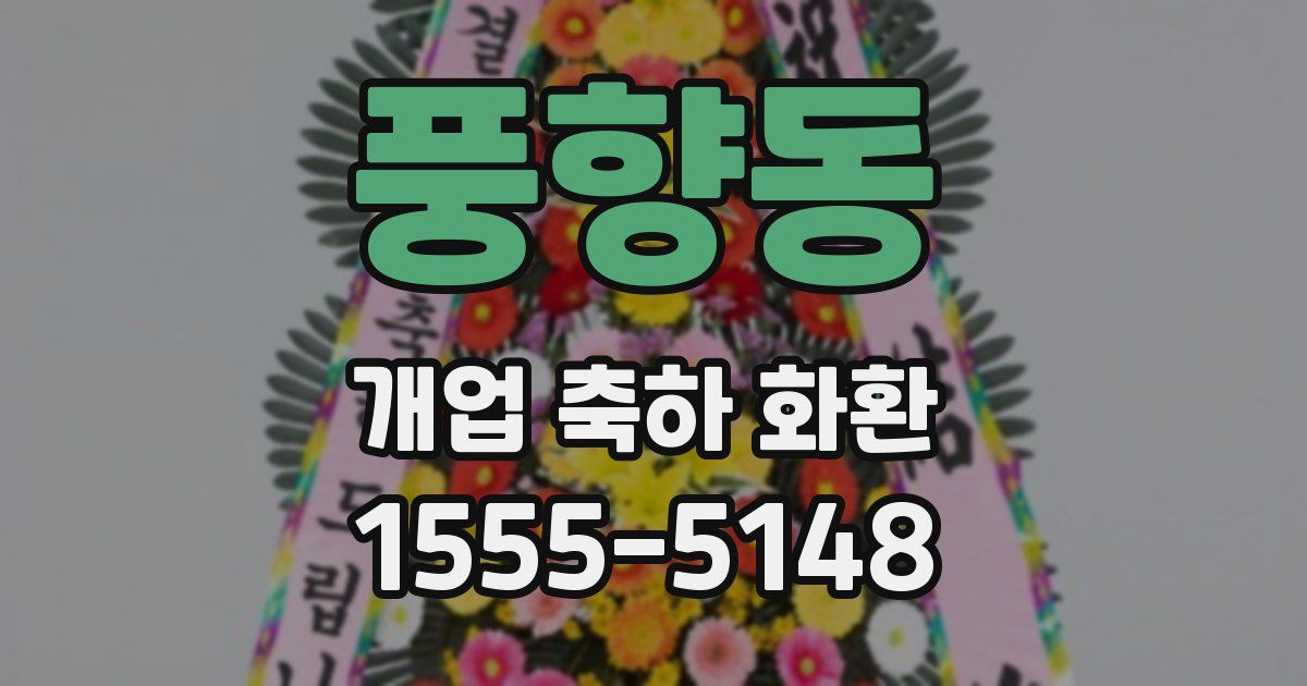 풍향동 개업 축하 화환
