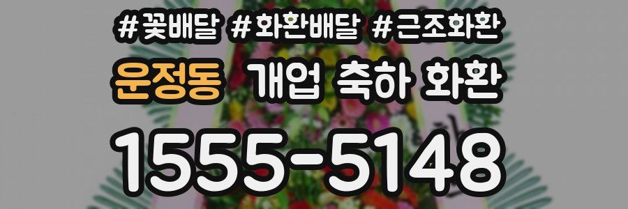 운정동 개업 축하 화환