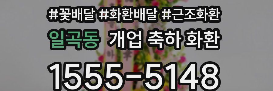 일곡동 개업 축하 화환