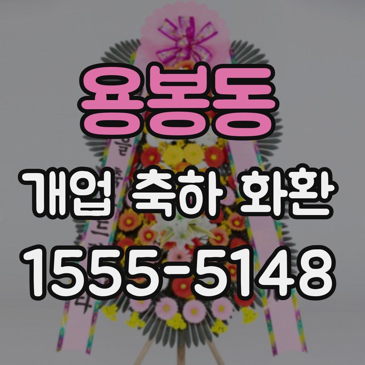 용봉동 개업 축하 화환