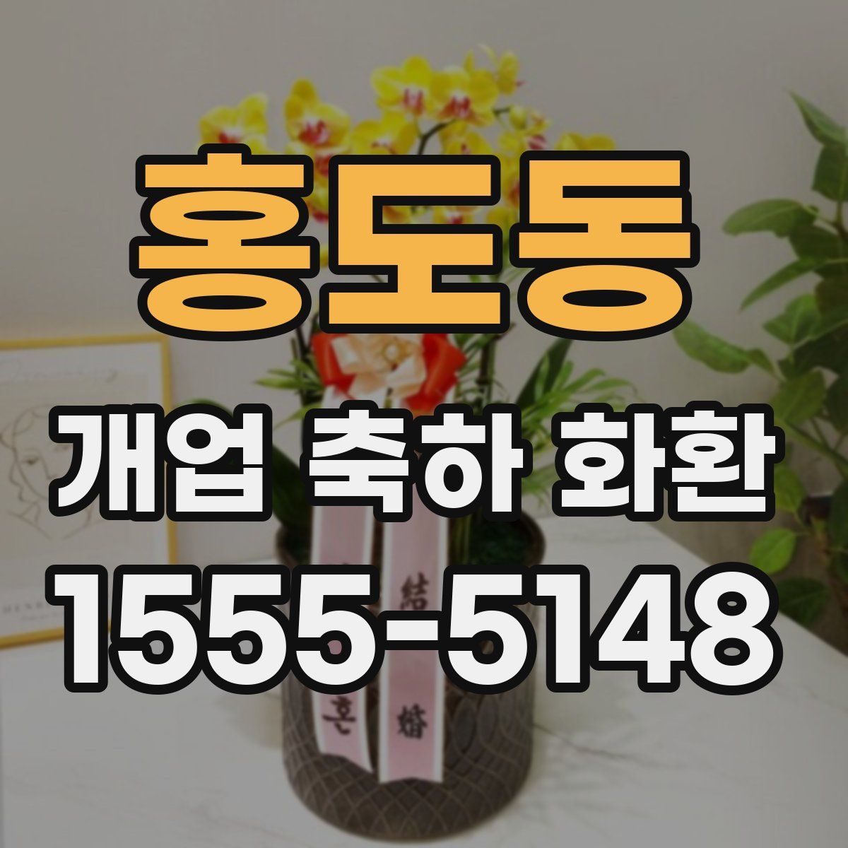 홍도동 개업 축하 화환