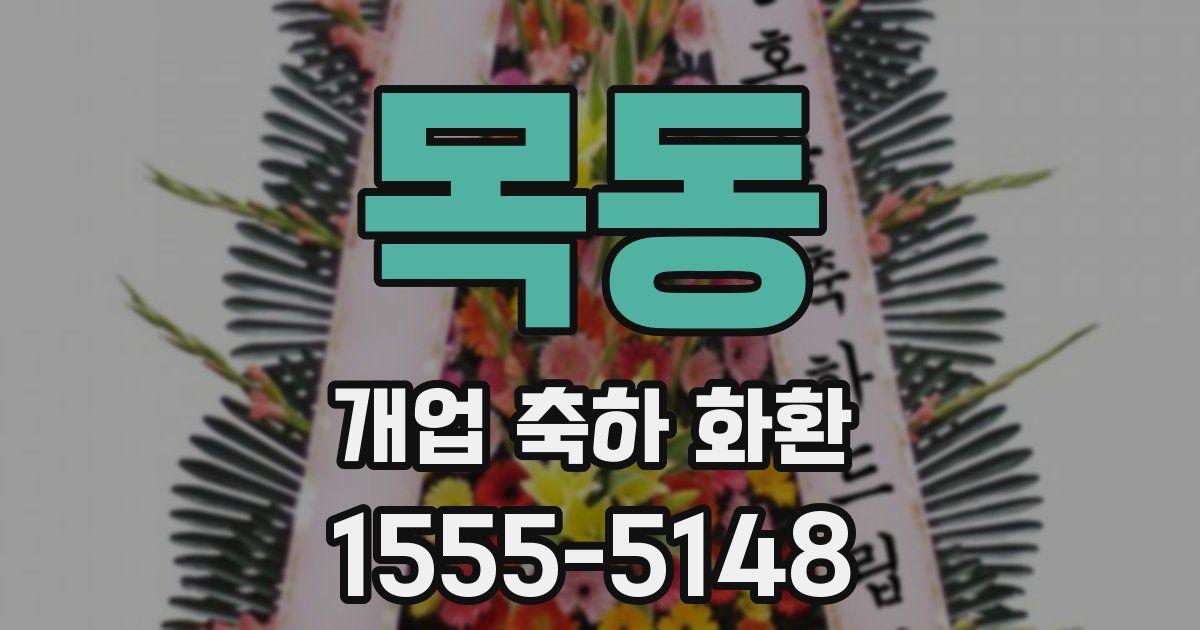 목동 개업 축하 화환
