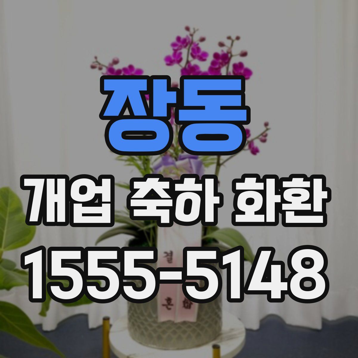 장동 개업 축하 화환