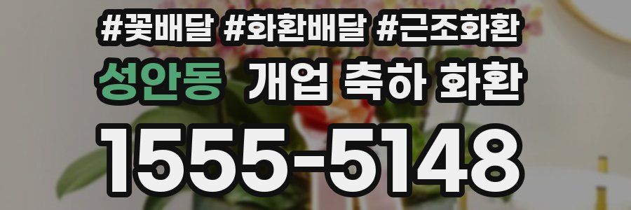 성안동 개업 축하 화환