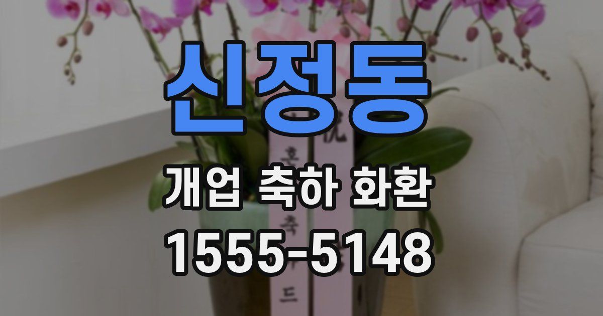 신정동 개업 축하 화환