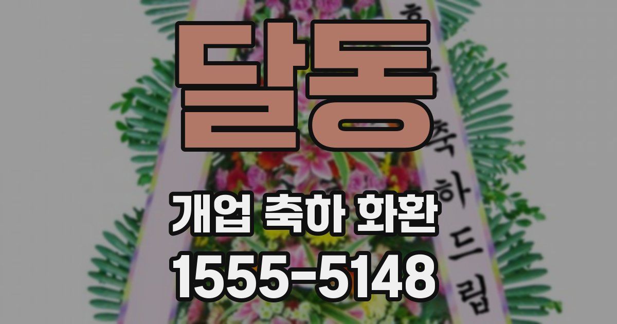 달동 개업 축하 화환