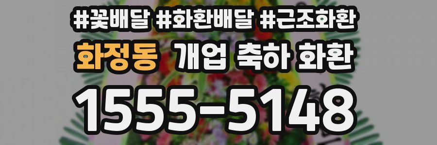 화정동 개업 축하 화환