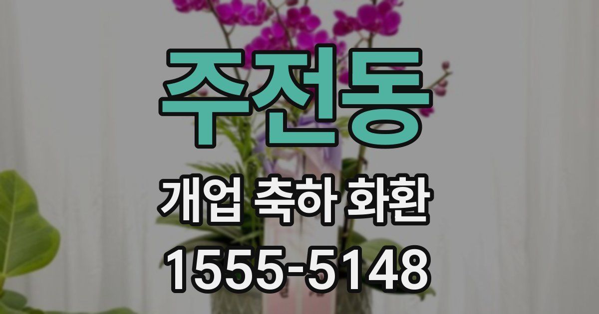 주전동 개업 축하 화환