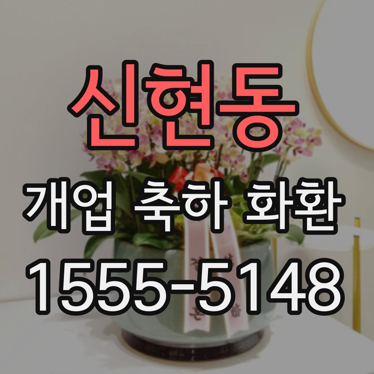 신현동 개업 축하 화환