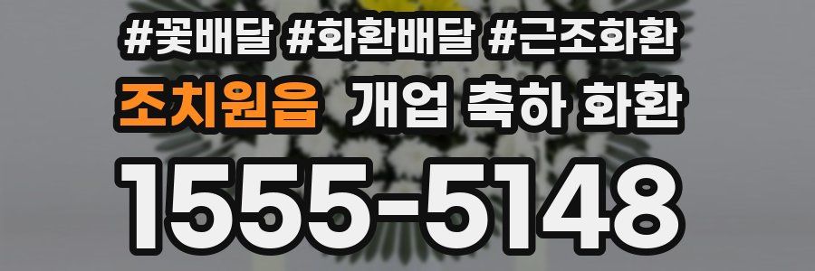 조치원읍 개업 축하 화환