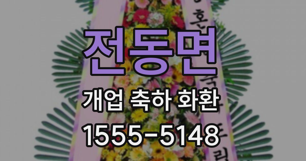 전동면 개업 축하 화환